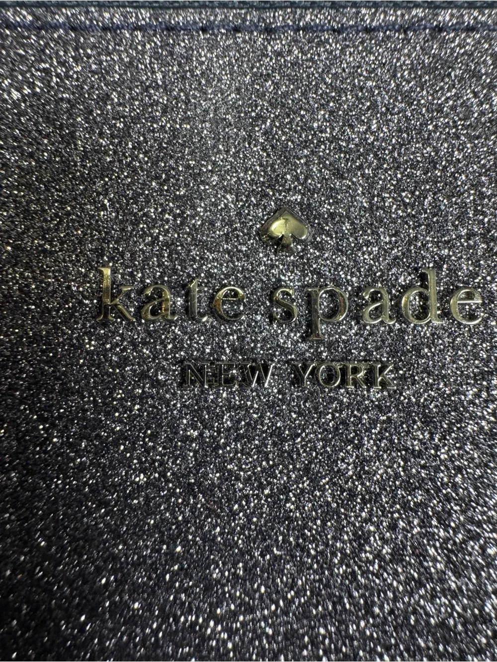 kate spade Glitter Small Tote in Navy